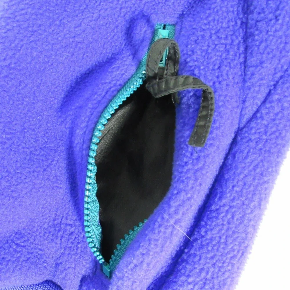 VINTAGE Columbia Jacket Womens Large‎ Purple Aztec Collar Fleece Made In USA
